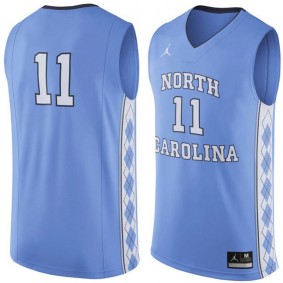 #11 Male North Carolina Tar Heels BLue NCAA Basketball Premier Tank Top Jersey