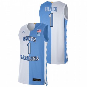 Leaky Black North Carolina Tar Heels 2021 Blue White Split Edition Special Jersey